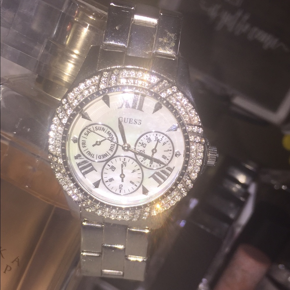 Silver Guess watch